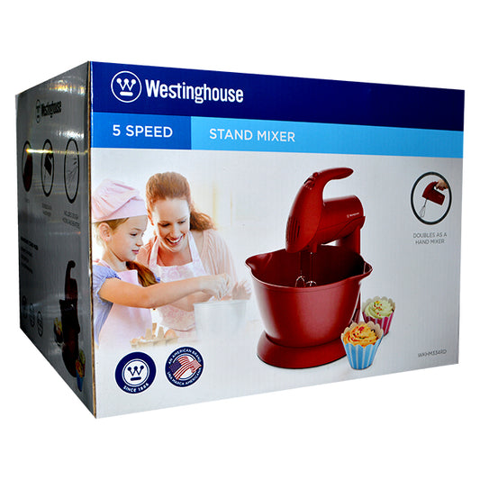 WESTINGHOUSE 5 SPEED STAND MIXER RED