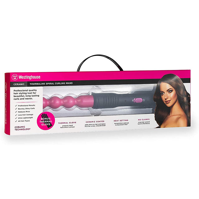 WESTINGHOUSE CERAMIC SPIRAL CURLING WAND