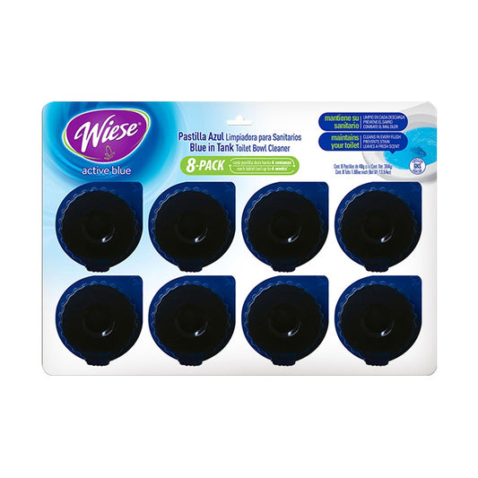 WIESE IN-TANK BLUE TABLET 8PK