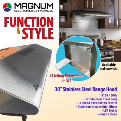 Magnum 30” Range Hood Stainless Steel